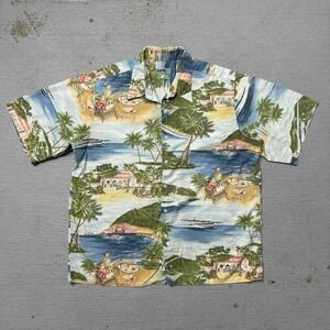 Vintage Reyn Spooner Hawaiin Button Down Shirt Size XL